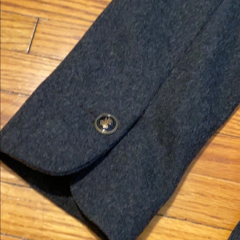 EUC Gray Wool pleated Coat - Picture 9 of 13